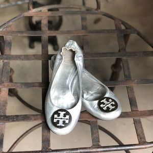 Tory Burch Metallic Flats